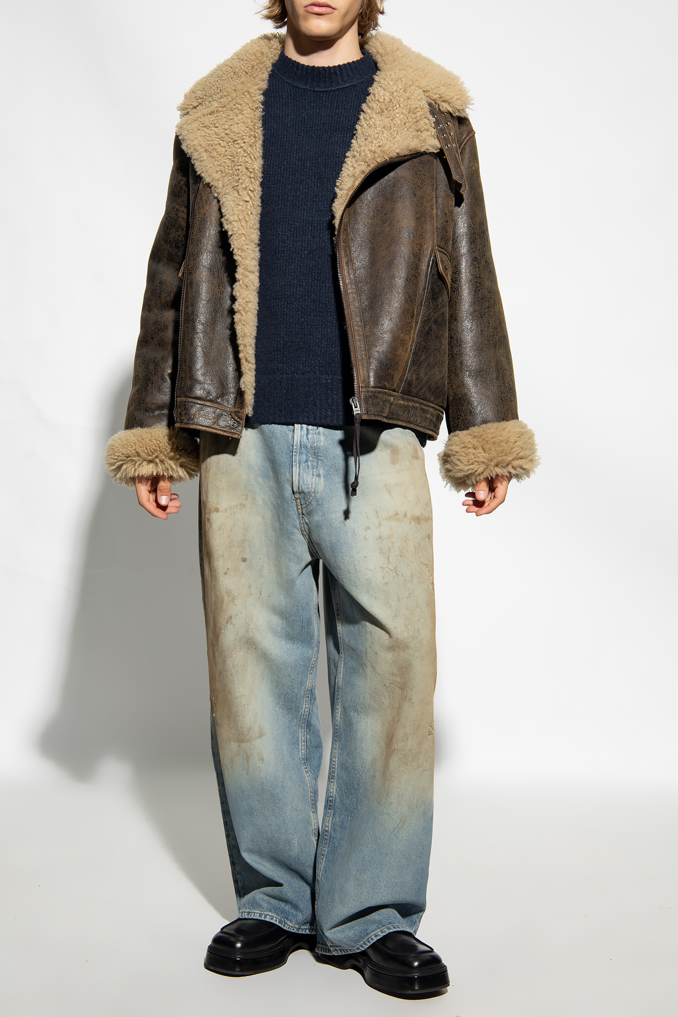 Acne studios shop mens shearling jacket